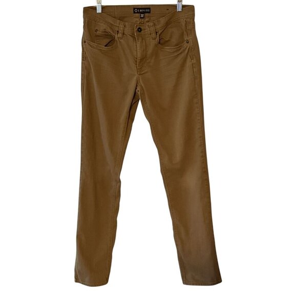 Empyre Mens Slim Fit Khaki Pants Size 32 Cotton/Spandex Blend Durable & Stylish - Picture 1 of 4